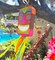 Tiki Piñata Mask Luau Party Decorations Small 4-piece Set, Great for Tropical Birthday Pool Parties Decoration
